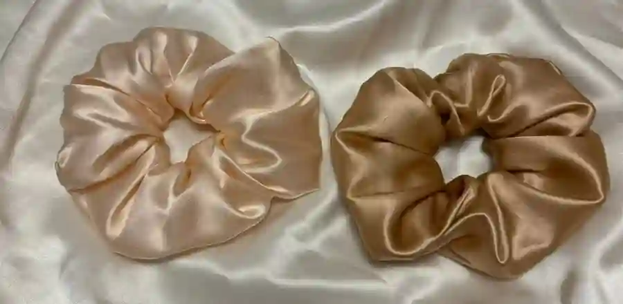 European silk scrunchies